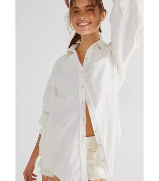 Free People + Cool and Clean Solid Button Down