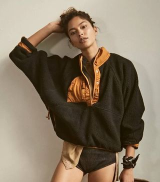 Free People + Hit the Slopes Colorblock Pullover