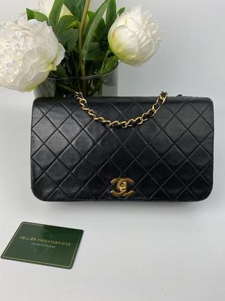 Chanel + Black Vintage Flap Bag