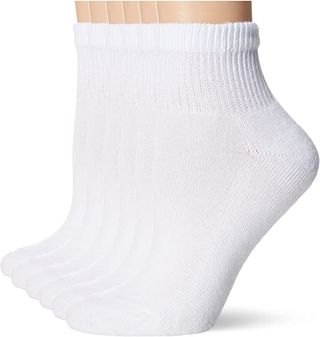 Hanes + 6-Pack Comfort Toe Seamed Ankle Socks