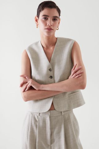 COS + Single-Breasted Tailored Waistcoat