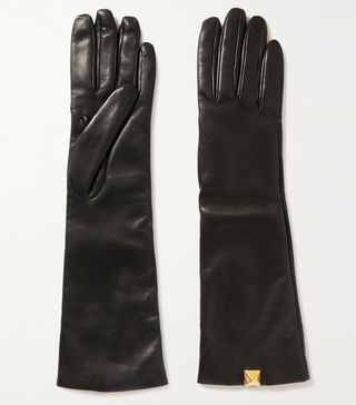 Valentino + Valentino Garavani Roman Stud Leather Gloves