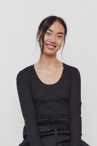 H&M + Ribbed Thong Bodysuit