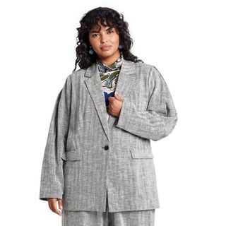 Rachel Comey X Target + Chevron Oversized Tweed Blazer