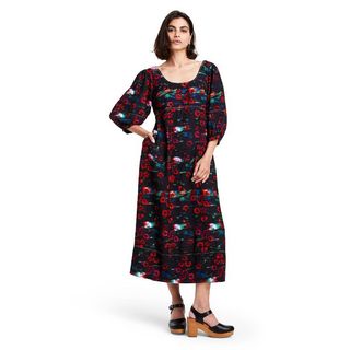 Rachel Comey X Target + Floral Print Volume 3/4 Sleeve Dress