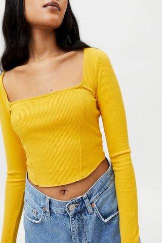 Urban Outfitters + Meg Square Neck Top