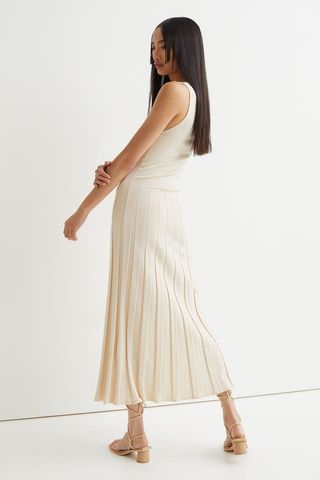 H&M + Pleated-Skirt Dress