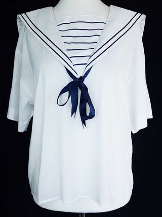 Laura Ashley + Vintage Sailor Style Top
