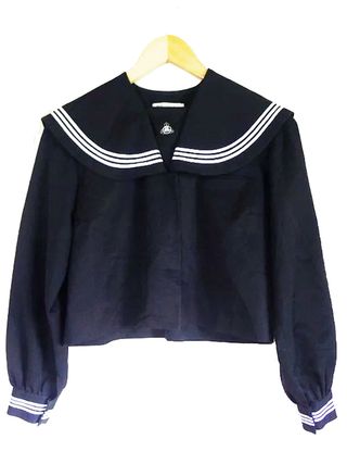 Vintage + 90s High School Uniform Top
