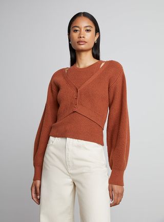 Who What Wear Collection + Charlotte Cropped Cardigan