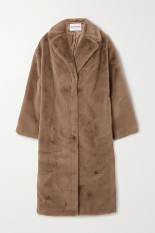 Stand Studio + Maria Oversized Faux Fur Coat