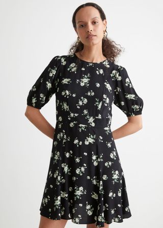 & Other Stories + Puff Sleeve Mini Dress