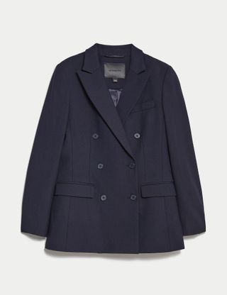 Autograph + Wool Blend Double Breasted Blazer