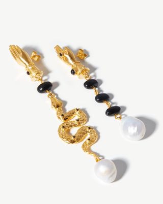 Missoma + Harris Reed Handpicked Serpent Earrings