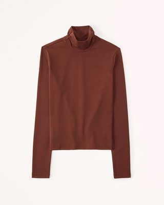 Abercrombie & Fitch + Long-Sleeve Turtleneck Top