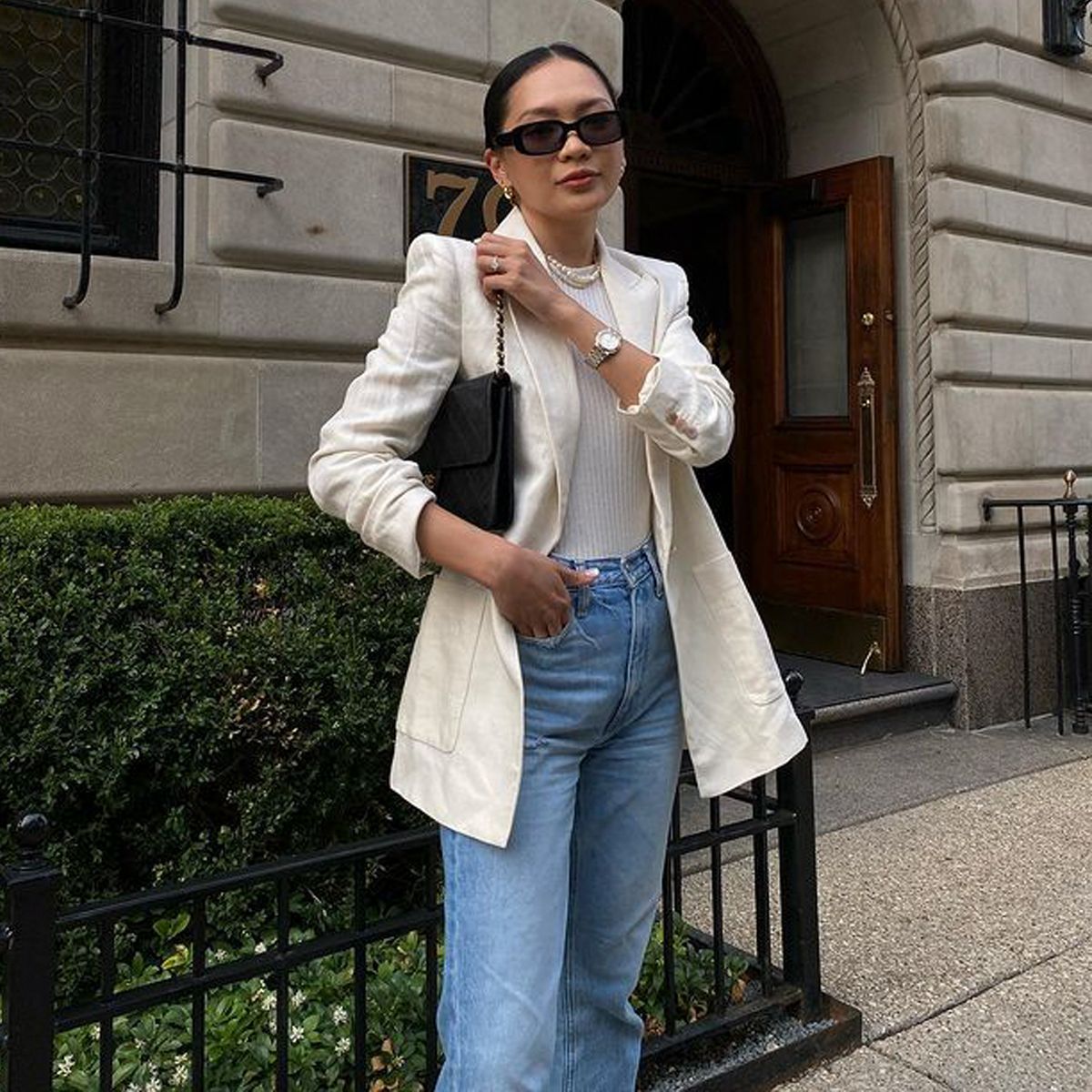 8 Stylish Bodysuit-and-Jeans Outfits We're Loving Right Now