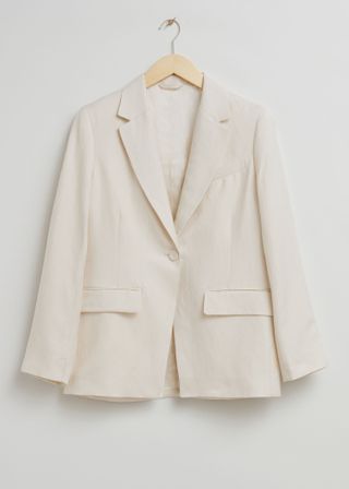 & Other Stories + Relaxed Cut-Away Tailored Blazer