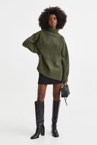 H&M + Oversized Polo-Neck Jumper