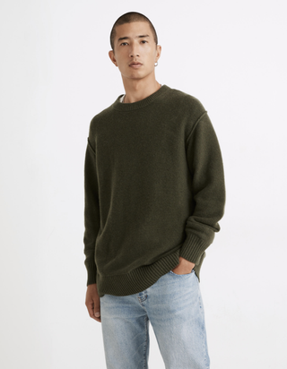 Madewell + (Re)sourced Cashmere Donegal Sweater