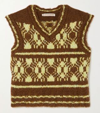 AlexaChung + Jacquard-Knit Tank