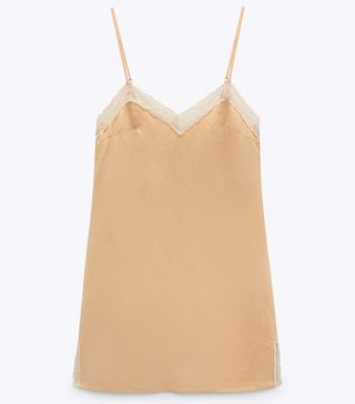 Zara + Linen Blend Camisole Dress