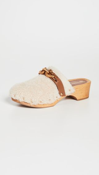 Tory Burch + Jessa Shearling Clogs