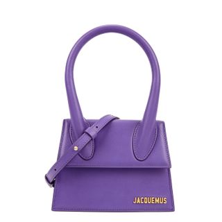 Jacquemus + Le Chiquito Moyen Purple Top Handle Bag