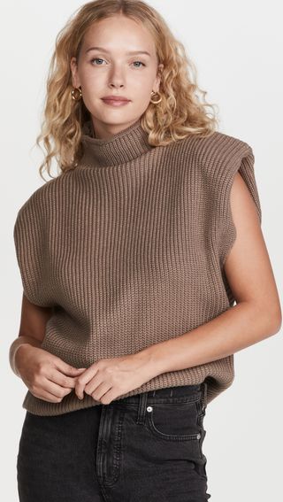 En Saison + Sweater Pullover With Shoulder Pads