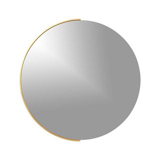 Crate & Barrel + Gerald Large Round Gold Wall Mirror