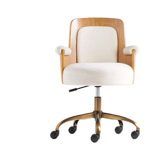 Crate & Barrel + Roan Wood Office Chair