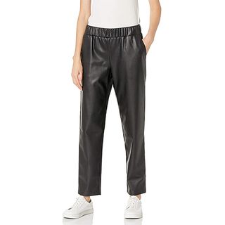 The Drop + Faux Leather Pull-On Jogger