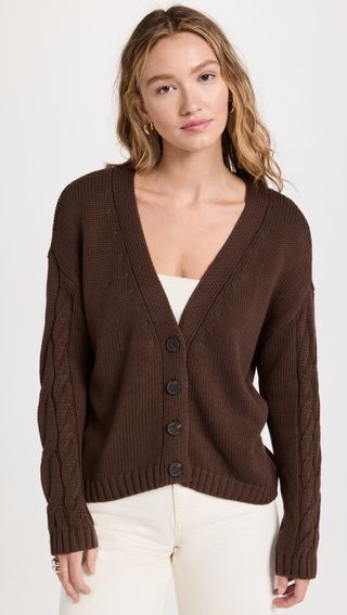 525 + Cotton Cable Cardigan