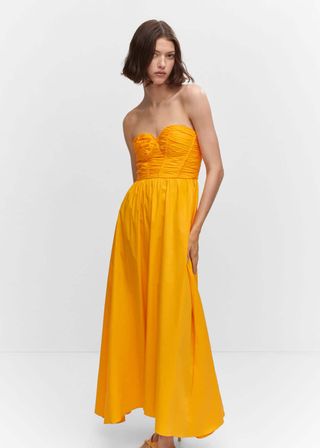 Mango + Flared Corset Dress