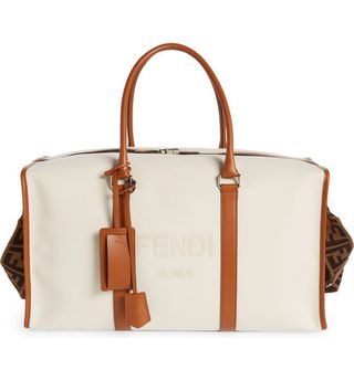 Fendi + Logo Canvas Duffel Bag