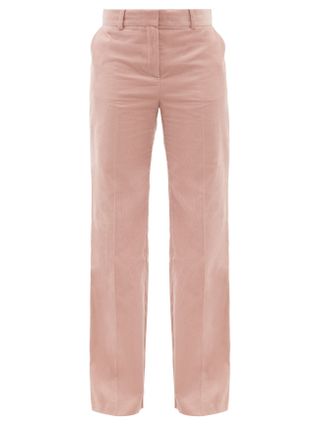 Bella Freud + Kim Flared Cotton-Corduroy Suit Trousers