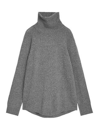 Arket + Raglan-Sleeve Cashmere Roll-Neck Jumper