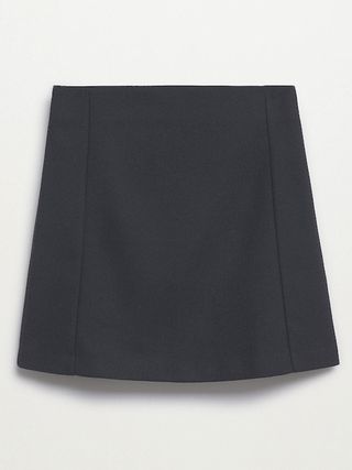 Mango + Textured Miniskirt