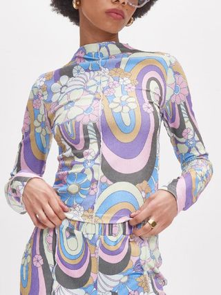 Damson Madder + Peggy Psychedelic Rib Top