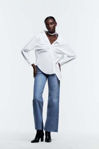 Zara + Multi-Position Asymmetric Shirt