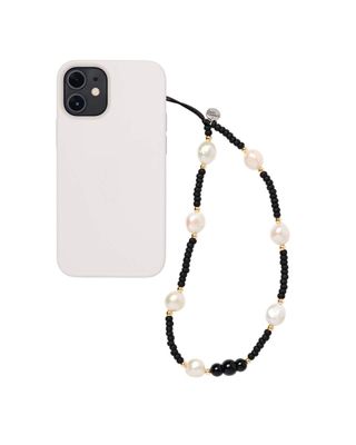 String Ting + Pearl Noir Wristlet Phone Strap