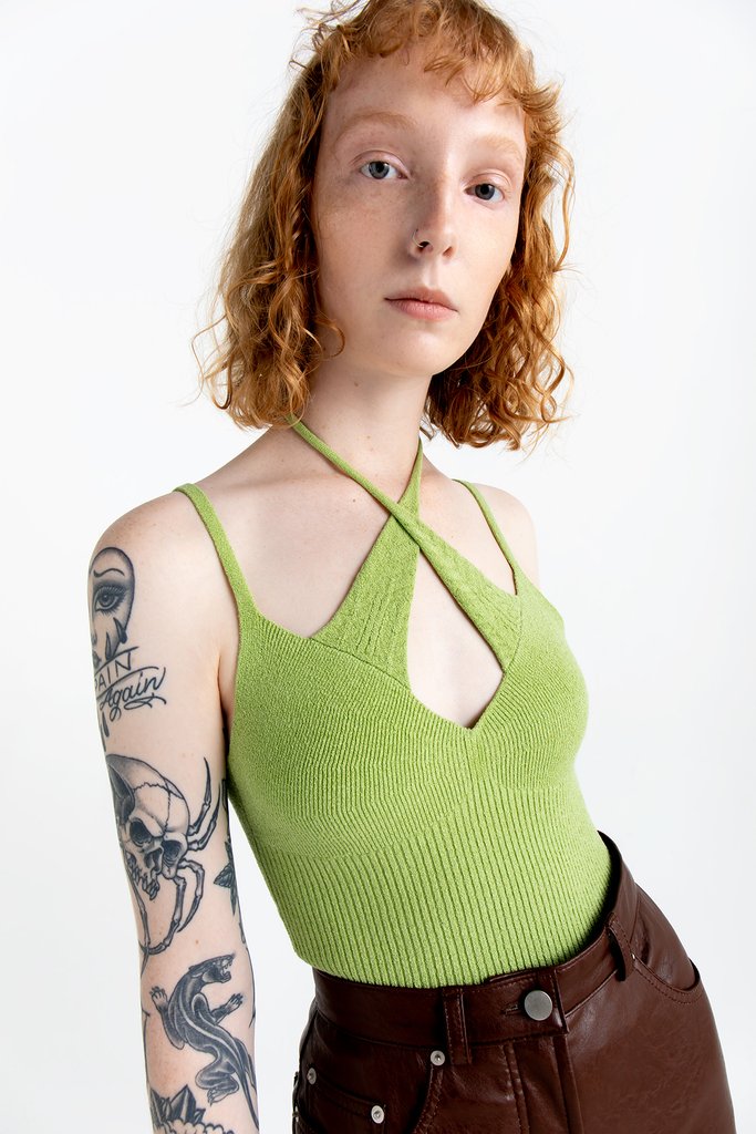 Simonett + Double Layer Knit Top