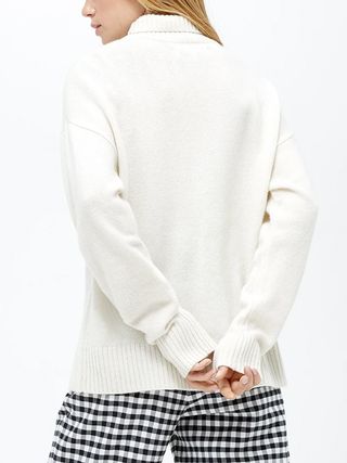 Omnes + Nellie Knitted Mongolian Wool Roll Neck Jumper in Cream