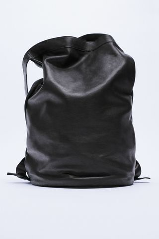 Zara + Leather Backpack Charlotte Gainsbourg Special Collection