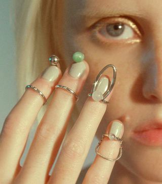 Mam + 4 Nail Rings in Silver