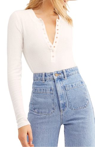 Free People + One of the Girls Henley Top