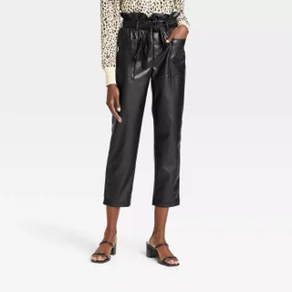Who What Wear + Ankle Length Paper Bag Trousers