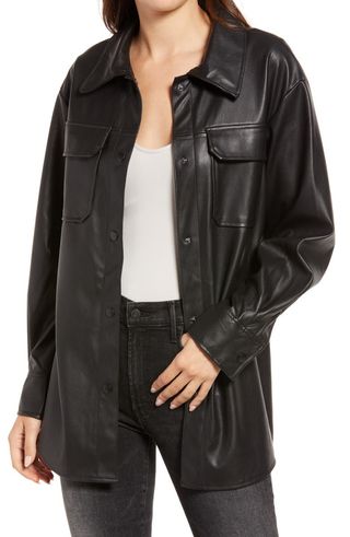 BB Dakota by Steve Madden + Good Measure Faux Leather Shirt Jacket