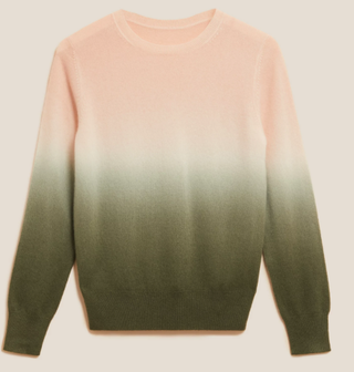 Autograph + Pure Cashmere Ombre Crew Neck Jumper