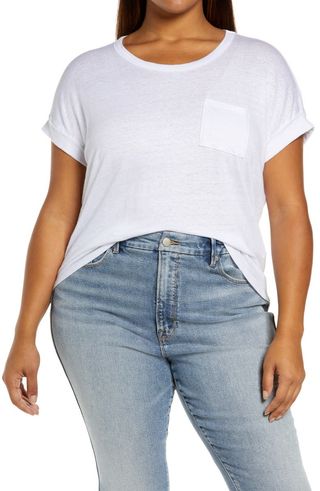 Chaser + Stretch Linen Pocket T-Shirt
