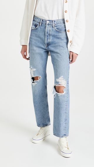 Agolde + Mid Rise Loose Fit 90's Jeans